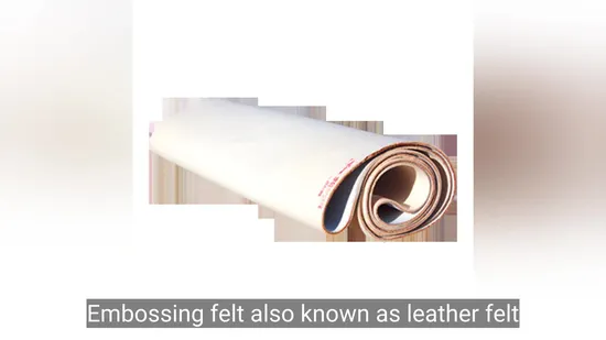 50% 울 50% 합성 부드러운 바늘 다림질 및 엠보싱 펠트